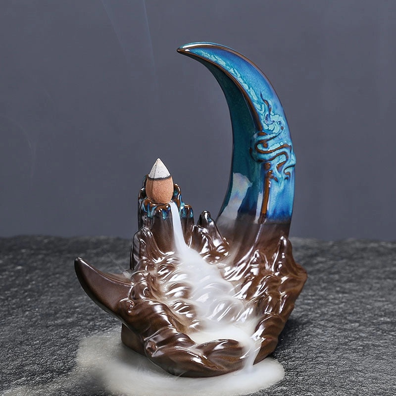 Minimalist Purple Moon Sand Ornaments for Casual Elegant Decor | Home Decor Accessories