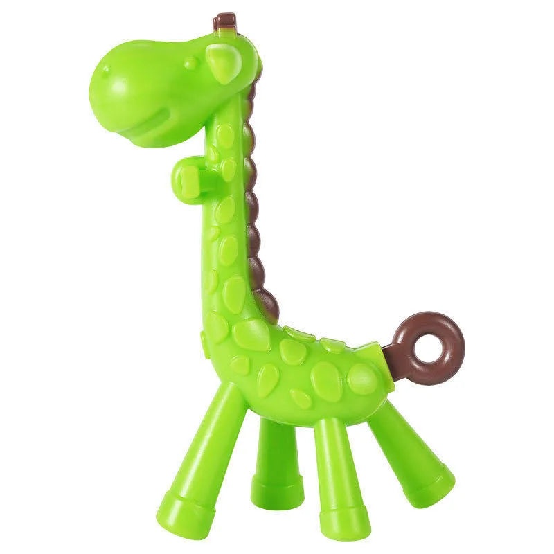 Adorable Giraffe Teething Toy for Babies Made of Safe Silica Gel|Baby Teething Accessories