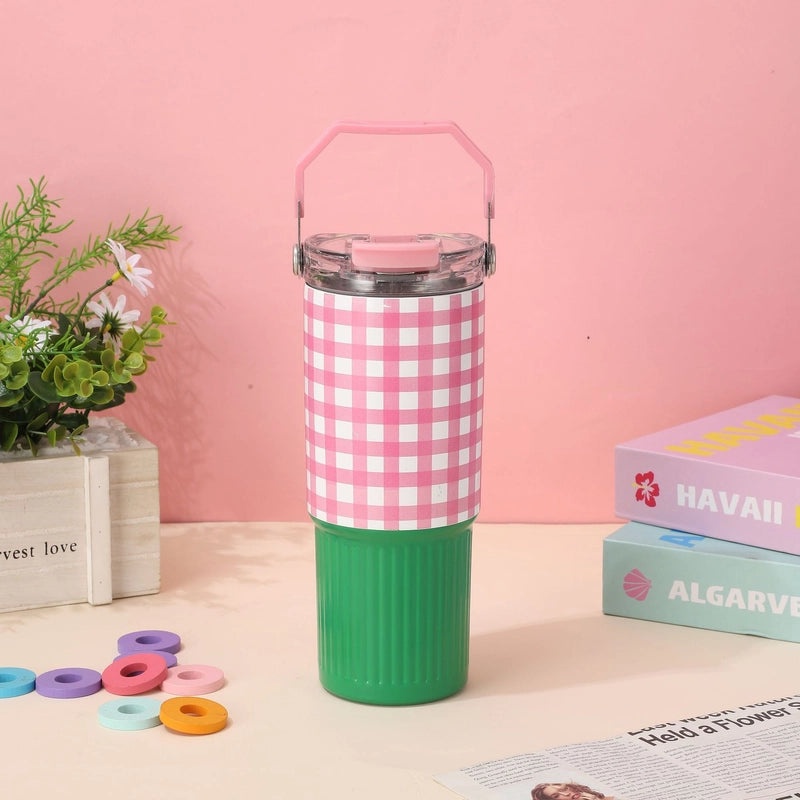 Casual Lattice 304 Stainless Steel Thermos Cup 1 Piece|Drinkware & Thermoses