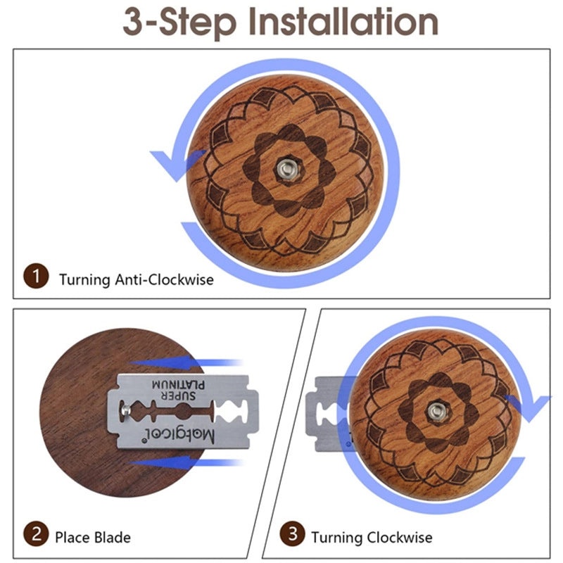 Round Rosewood UFO Bread Knife Soft French Stick Carving Double-Sided Baking Tool|Kitchen Accessories