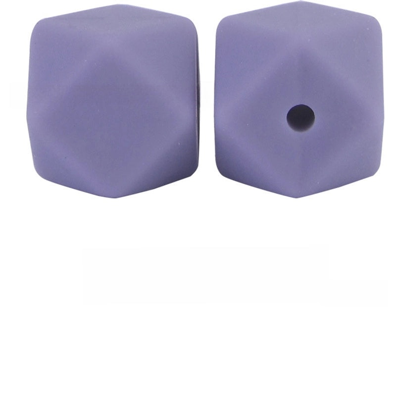 17mm Silicone Octagonal Beads for Pacifier Chains DIY Accessories | Baby & Mom Essentials