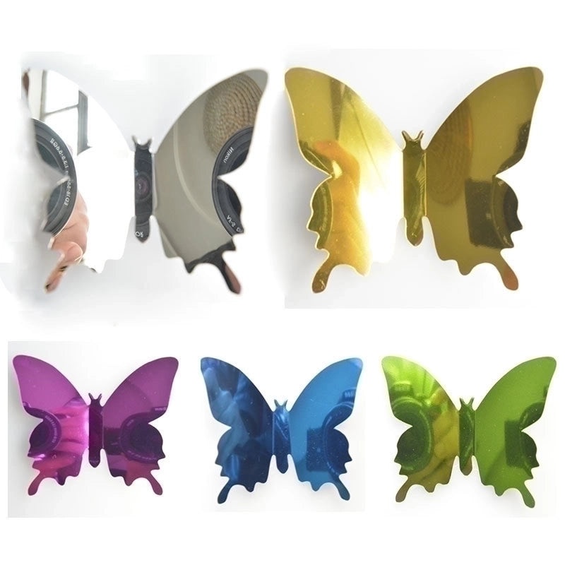 3D Butterfly Mirror Wall Stickers for Bedroom Decoration | Home Decor