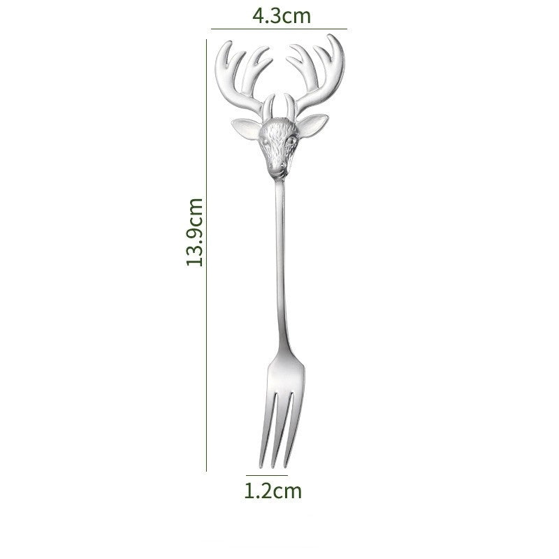 Cute Animal Design 304 Stainless Steel Spoon Single Piece|Kitchen Utensils