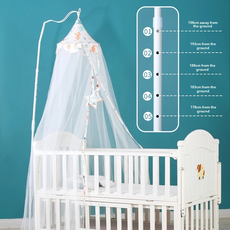 儿童床防蚊蚊帐带支架 新款宝宝婴儿防蚊罩通用夹扣设计 | 家居生活用品
