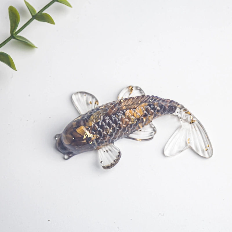 Minimalist Fish Gem Crystal Glue Ornaments | Home Decor & Accessories