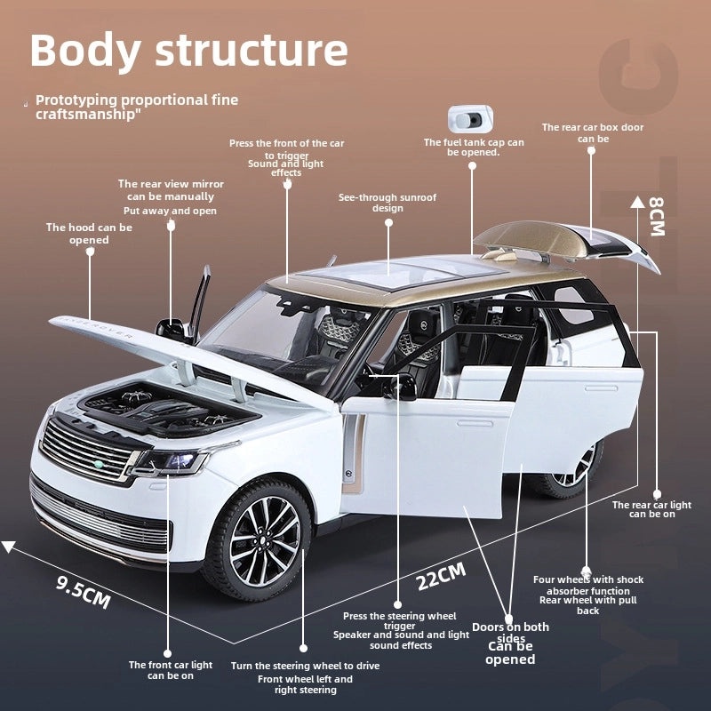 Authentic 1:24 Range Rover SVS Alloy Car Model for Boys | Toys & Collectibles
