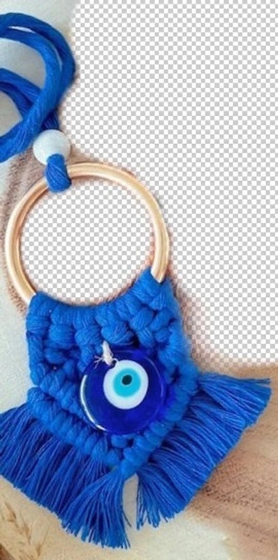Vintage Evil Eye Cotton Thread Wall Hanging | Home Decor Wall Art