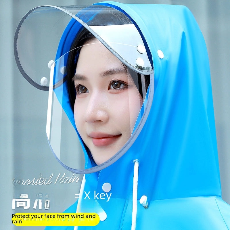 Unisex Electric Vehicle Waterproof Raincoat Hooded Poncho Long Full-Body Stormproof Outdoor Riding Gear|Outdoor & Sports Accessories