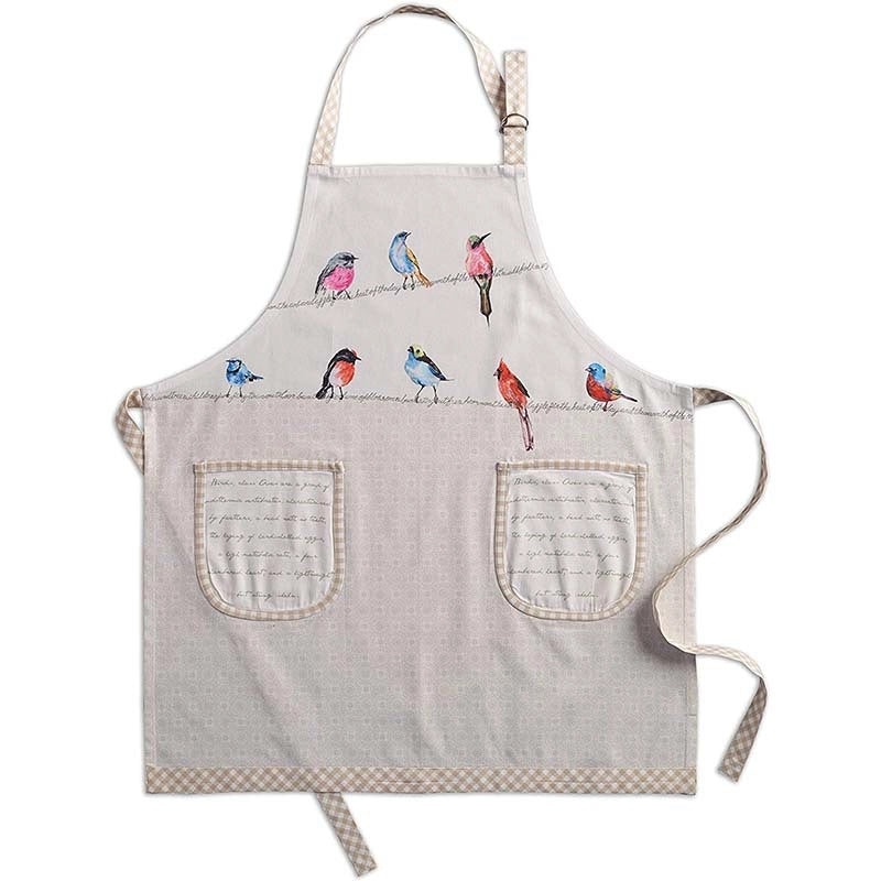 Digital Printed Neck Apron for Kitchen Gardening Cafe Work Retro Style | Kitchen & Dining Aprons