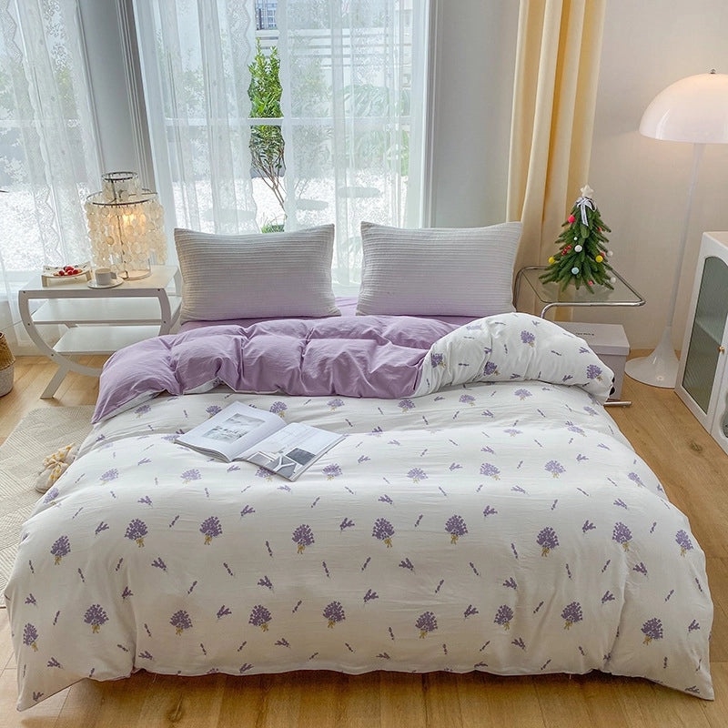 Floral Cotton Knitted Bedding for Couch & Sofa | Home Decor & Bedding