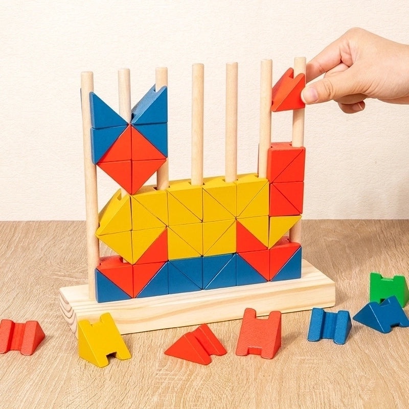 Wooden Building Blocks for Toddlers Ages 3-6 | Educational Toys & Learning Blocks