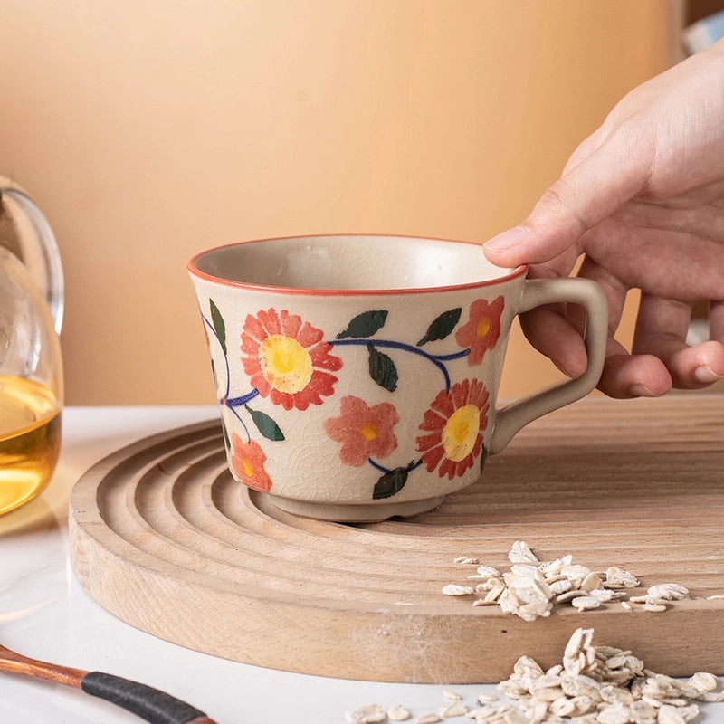 Elegant Chinoiserie White Porcelain Mug Single Piece | Drinkware & Mugs