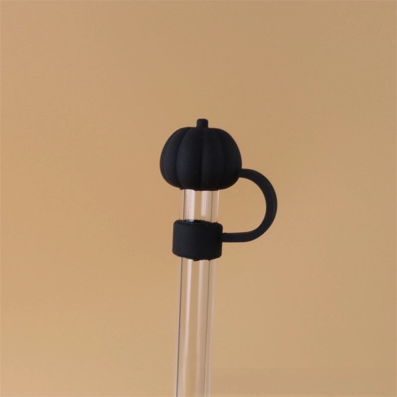 10mm Glass Straw Dust Cover Stainless Steel Cap for Large Diameter Straws Milk Tea Accessories|Drinkware Accessories