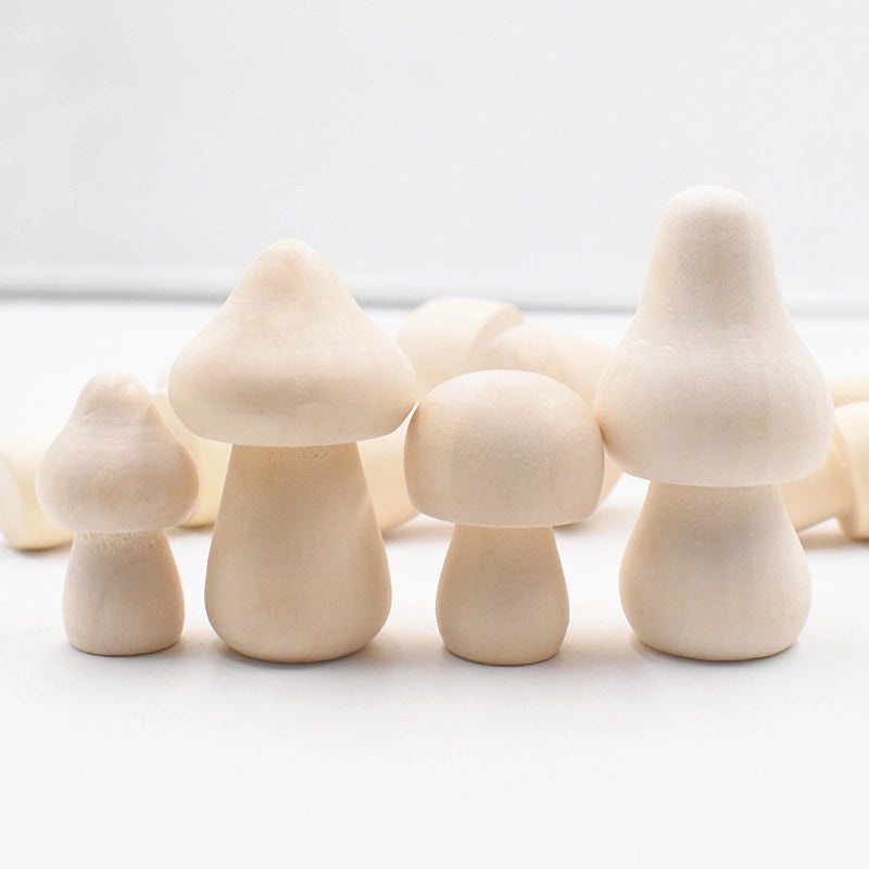 Handcrafted Wooden Mushroom DIY Toy for Kids | Kids Crafts & DIY Toys