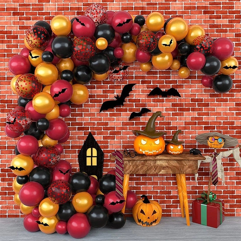 Halloween Hip-Hop Funny Pumpkin Letter Nonwoven Aluminum Film Party Decoration|Holiday Party Supplies