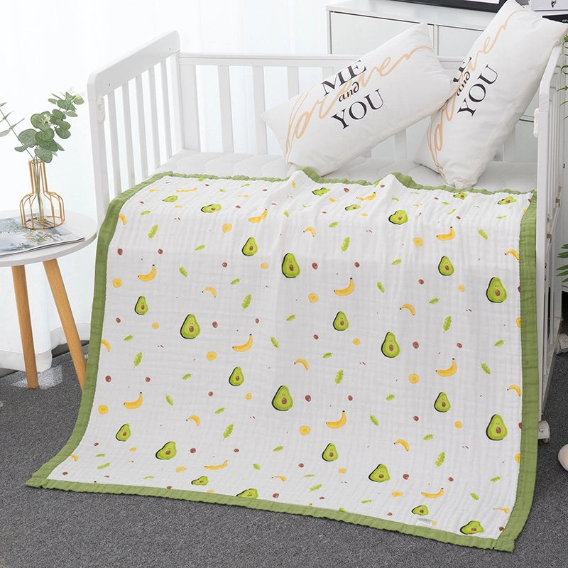 Soft Baby Bath Towel | Newborn Six-layer Gauze Cotton Absorbent Bath Quilt | Baby Care Essentials|婴儿用品
