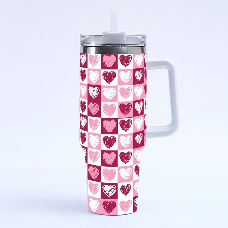 Valentine's Day Elegant Casual Letter Thermos Cup 304 & 201 Stainless Steel | Drinkware & Thermoses