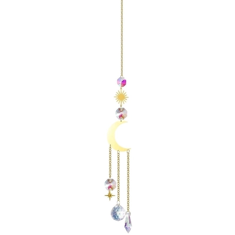 Moon Crystal Suncatcher Wind Chime for Home Decor | Home Decor & Wall Art