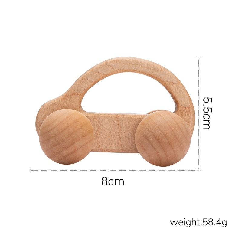 Walnut Wooden Mini Color Car Toy for Kids | Early Learning Building Blocks | Baby Educational Cart | Wooden Educational Toys|Building Toys