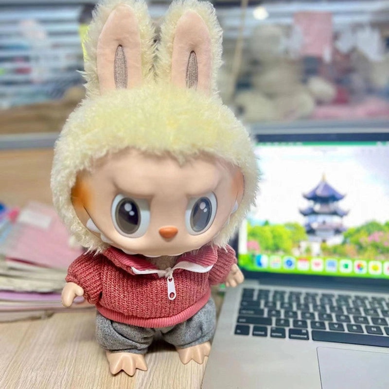 38cm Vinyl Doll Two-Piece Outfit Coat and T-shirt Cute Cloth Dress Set|Doll Clothes & Accessories