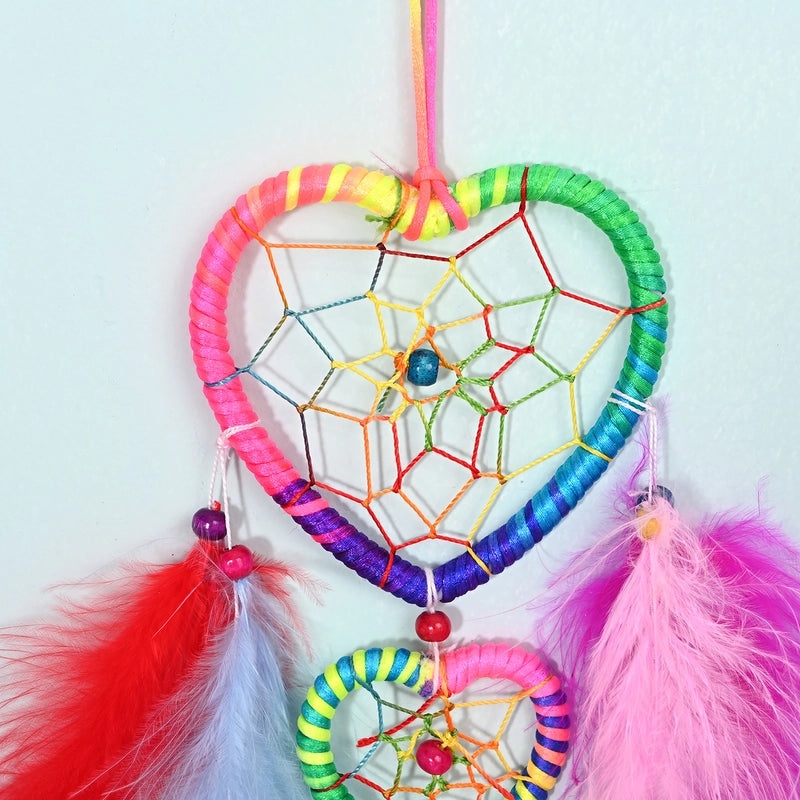 Minimalist Grid Wood Feather Dreamcatcher Decoration | Home Decor & Wall Art