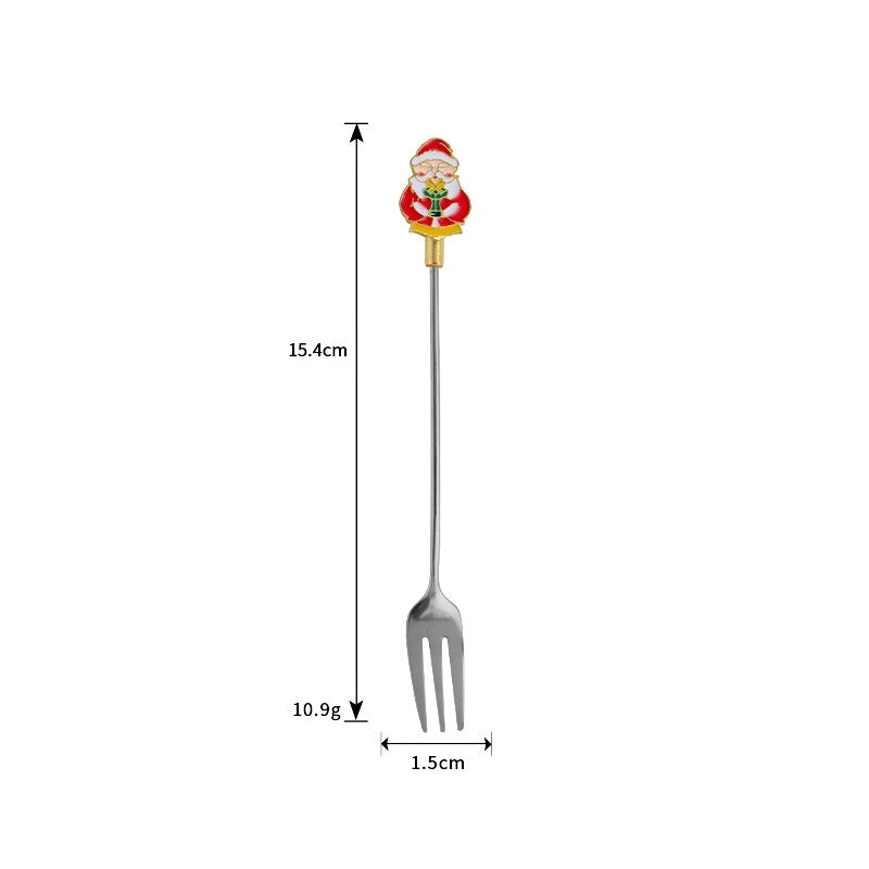Festive Cartoon Stainless Steel Cutlery Set|Kitchen & Dining