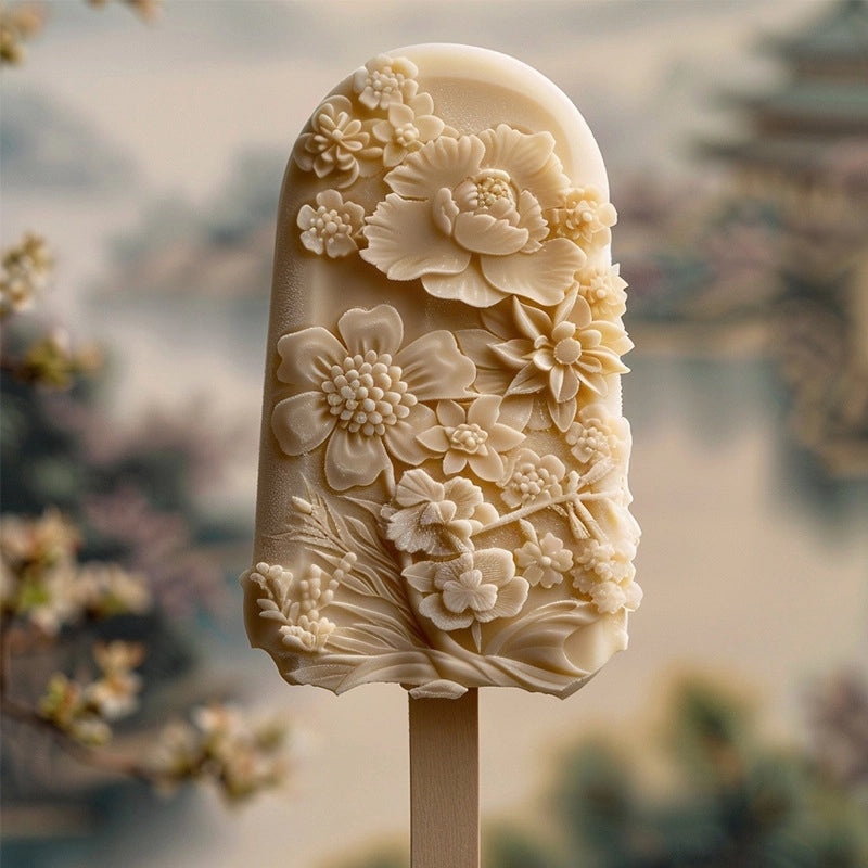 Sanxin Fanhua Silicone Ice Cream Mold Homemade Popsicle Maker Creative Grinding Tool for Scenic Spots|Kitchen & Dining Accessories