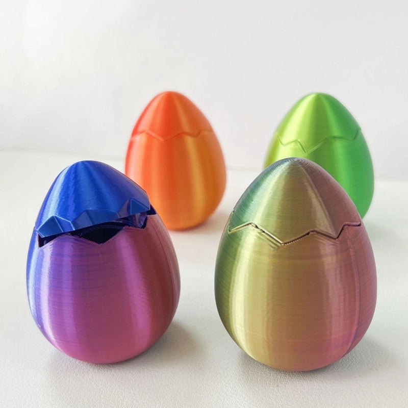 Multicolor Gradient Egg Shaped PLA Toy | Educational Toys & Collectibles