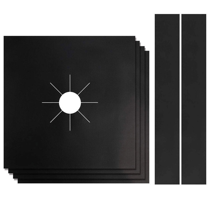 Solid Color Gas Stove Cleaning Pad Teflon Durable Set|Kitchen Cleaning Supplies