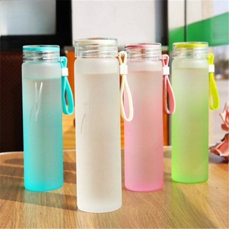 Transparent Gradient Colorful Portable Cup for Casual Use Advertising Student Couples | Drinkware & Cups