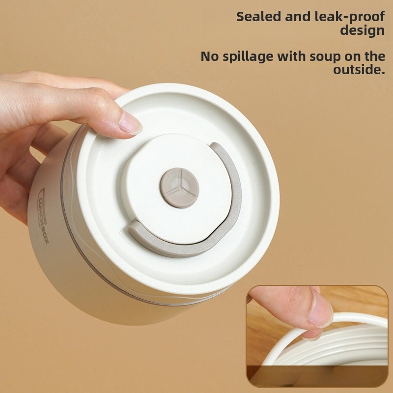 304 Stainless Steel Double-layer Insulated Lunch Box with Lid Portable Sealed Multi-compartment Food Container|Lunch Boxes & Containers