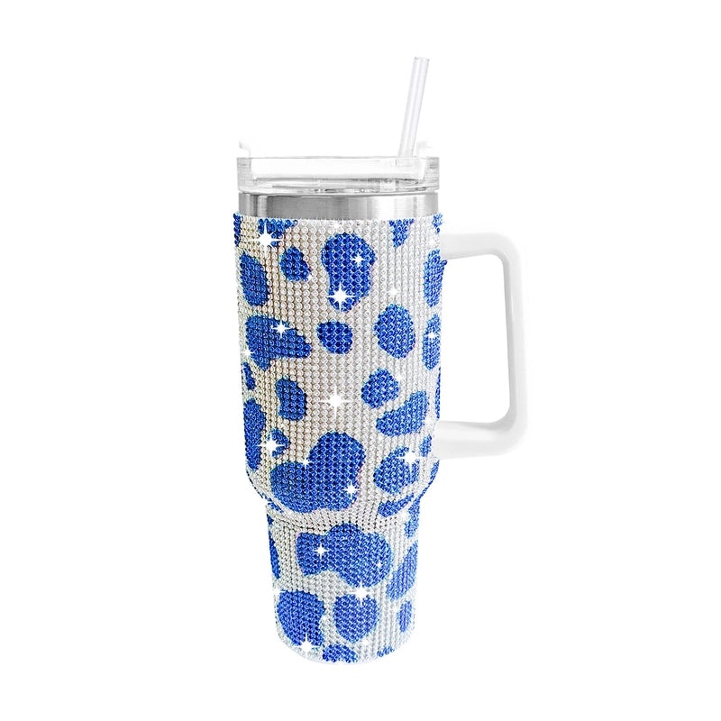 Retro Solid Color Leopard Print Stainless Steel Water Bottle 304 Grade 500ml | Drinkware & Water Bottles