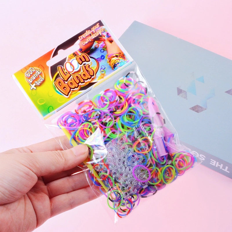Rainbow Loom Kit for Kids DIY Woven Rubber Band Bracelets Educational Craft Toy|Kids DIY Toys & Crafts