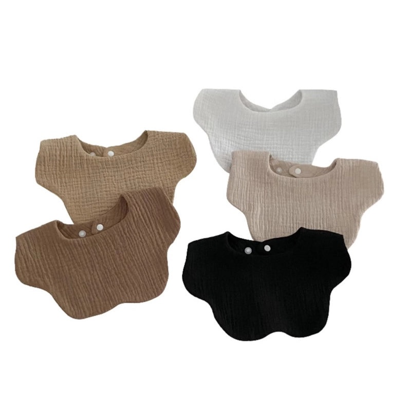 Cotton Baby Burp Cloths Solid Color Minimalist Design Soft Absorbent Baby Essentials|Baby Care Accessories