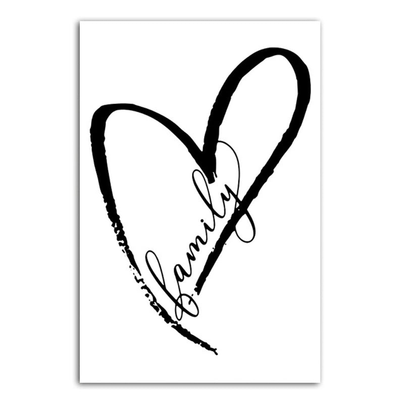 Heart Shaped Letter Canvas Decorations for Casual Home Decor | Home Accessories