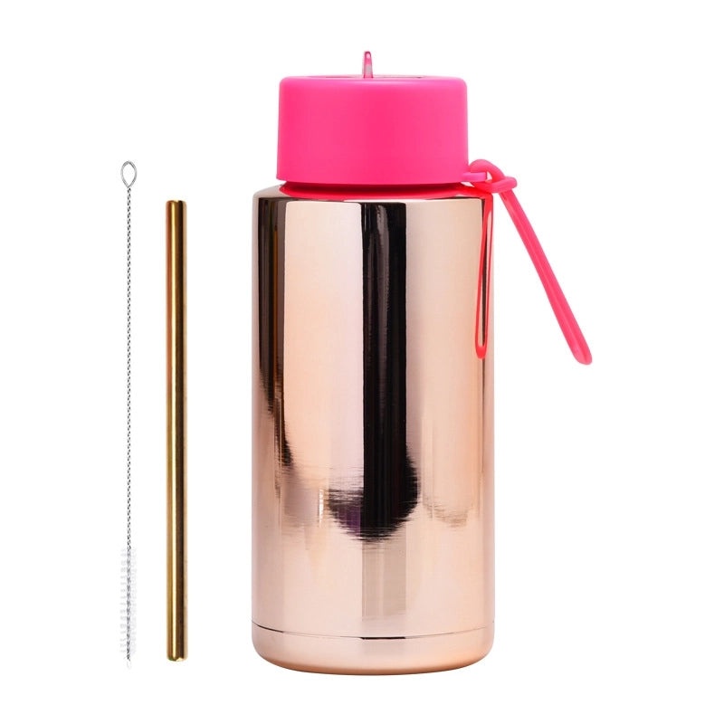 Chinoiserie Style Multicolor Stainless Steel Water Bottle for Casual Vacation Use | Drinkware