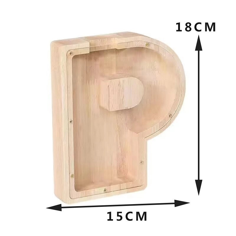 Piggy Bank Wooden Letter Toy for Kids | Educational Wooden Toys