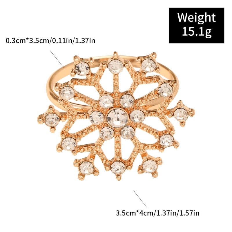 Elegant Christmas Tree Alloy Napkin Ring for Holiday Dining | Holiday Tableware