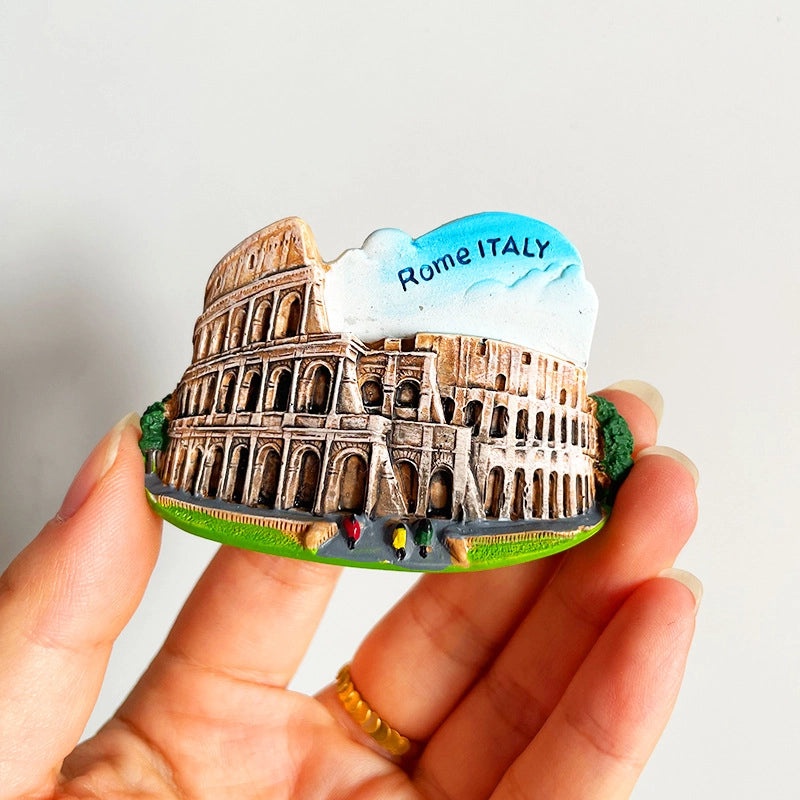 3D Travel Refrigerator Magnet Stickers Europe Cities Souvenirs Creative Tourist Gifts|Home Decor & Magnets