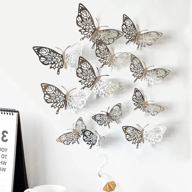 Charming Butterfly Paper Wall Decal Decorative Wall Art for Home Bedroom Living Room|Home Decor Wall Stickers