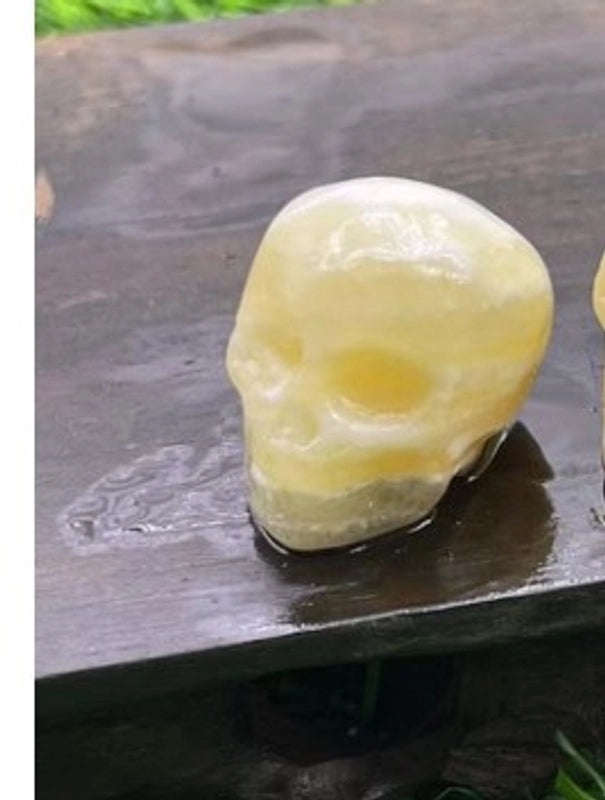 Halloween Punk Skull Natural Stone Decor|Jewelry & Accessories