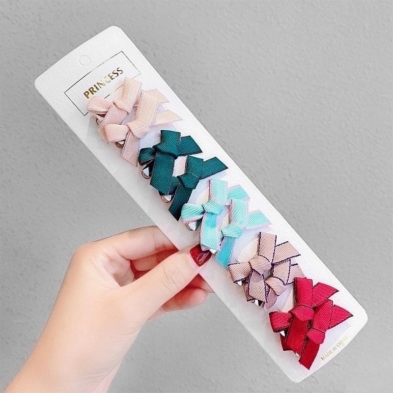 3 Pcs Baby Bow Hair Clips for Girls Cute Korean Style Small Hairpins | Kids Hair Accessories