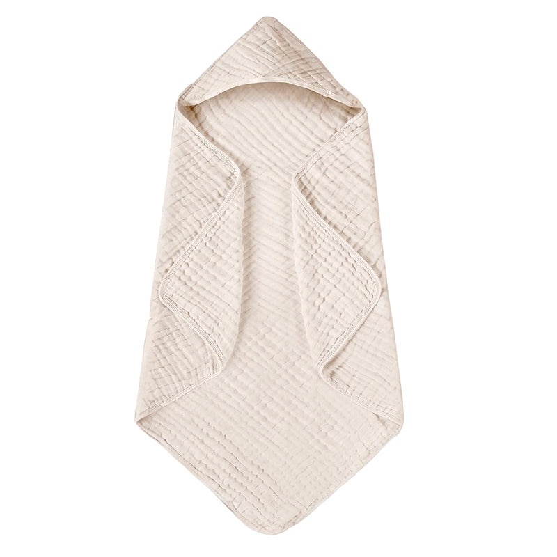 6-Layer Seersucker Gauze Hooded Bath Towel for Kids Soft Absorbent Bathrobe|Bath & Body Accessories