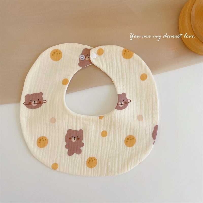 Baby Soft Cotton Gauze Newborn Bib Waterproof Absorbent Scarf for Autumn Winter|Baby & Kids Accessories