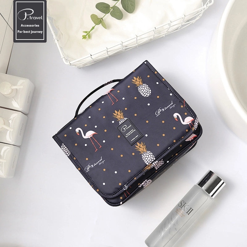 Minimalist Classic Color Block Polyester Makeup Bag | Cosmetic Bags