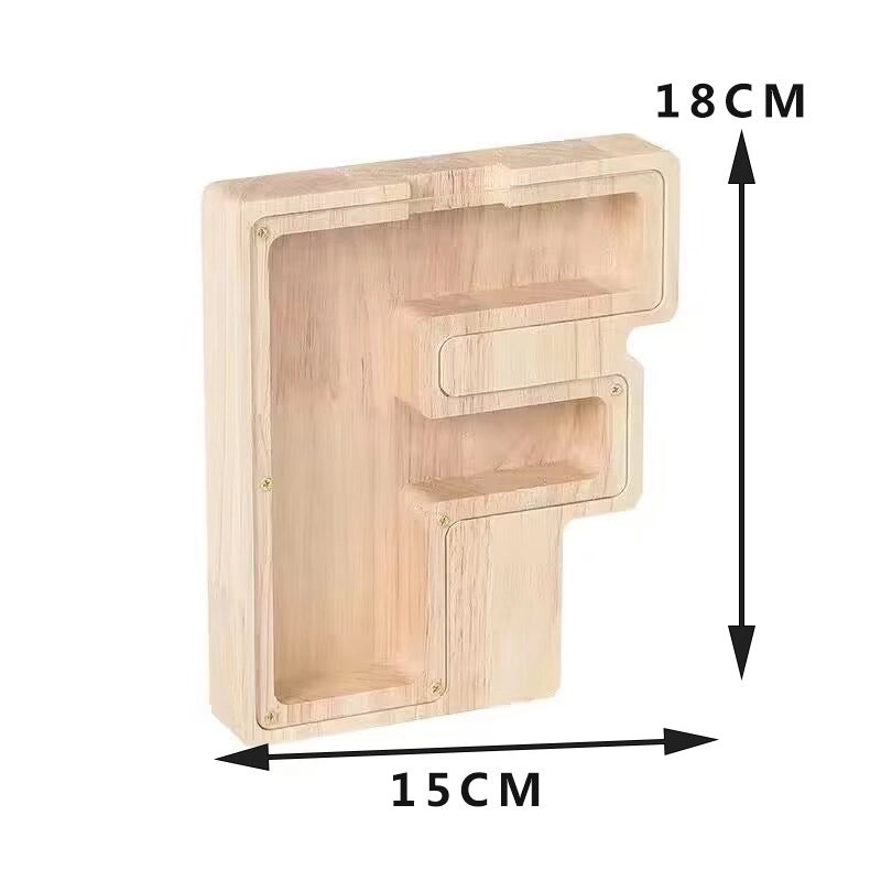 Piggy Bank Wooden Letter Toy for Kids | Educational Wooden Toys