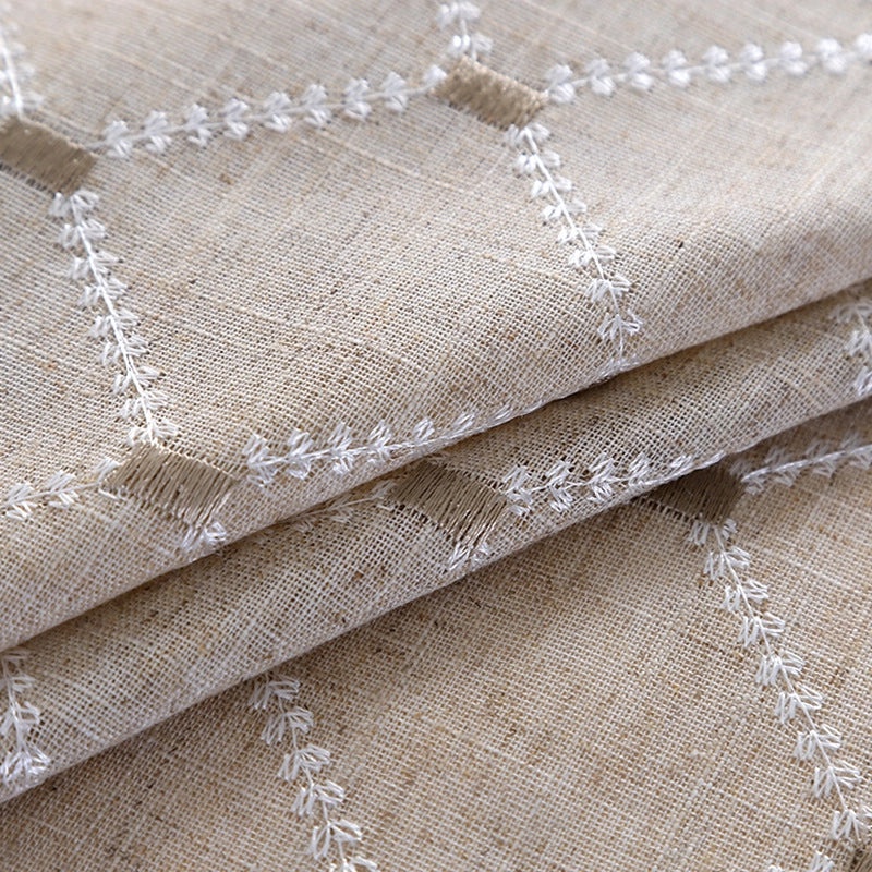 Simple Geometric Cotton Linen Tablecloths for Modern Dining|Home Decor Table Linens