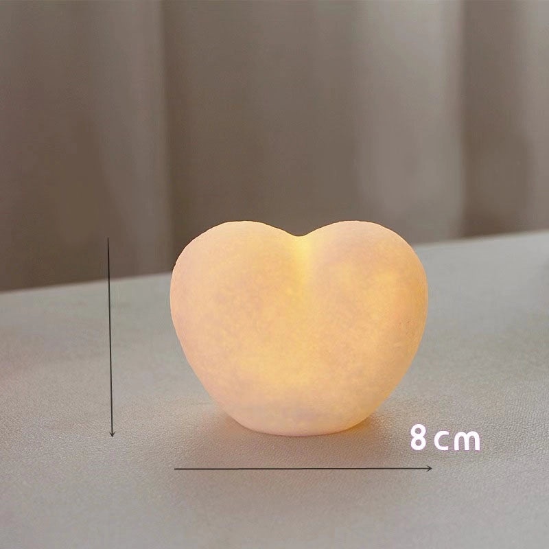 Romantic Heart-Shaped Nightlight for Girls | Valentine's Day Wedding Home Decor Gift | Creative Love Atmosphere Lamp | Holiday Present Light | Li