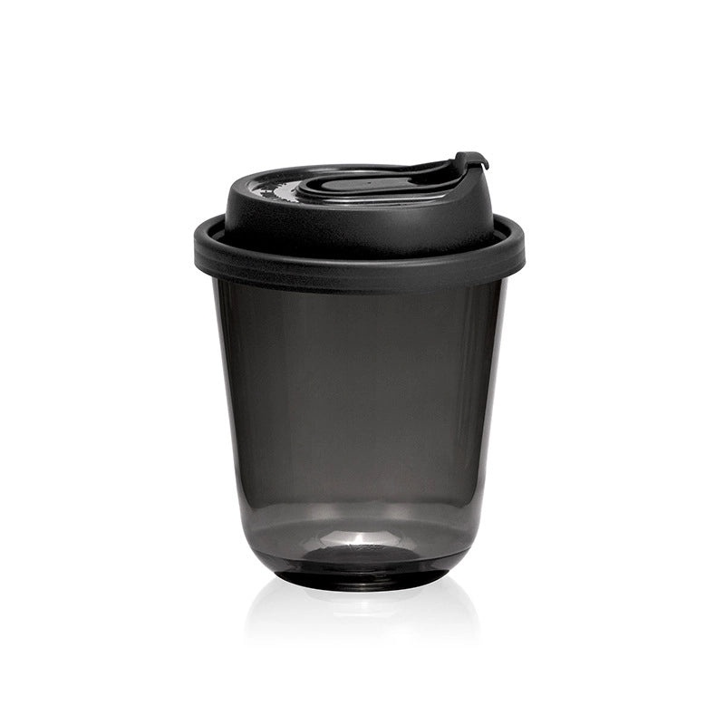 Disposable Black PET Plastic Coffee Cup with Lid for Iced Drinks | Beverage Cups & Accessories