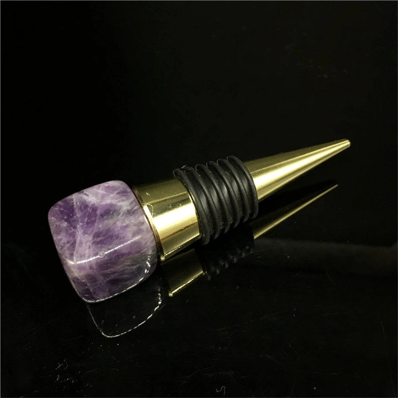 Modern Geometric Metal Wine Bottle Stopper | Kitchen & Dining Accessories